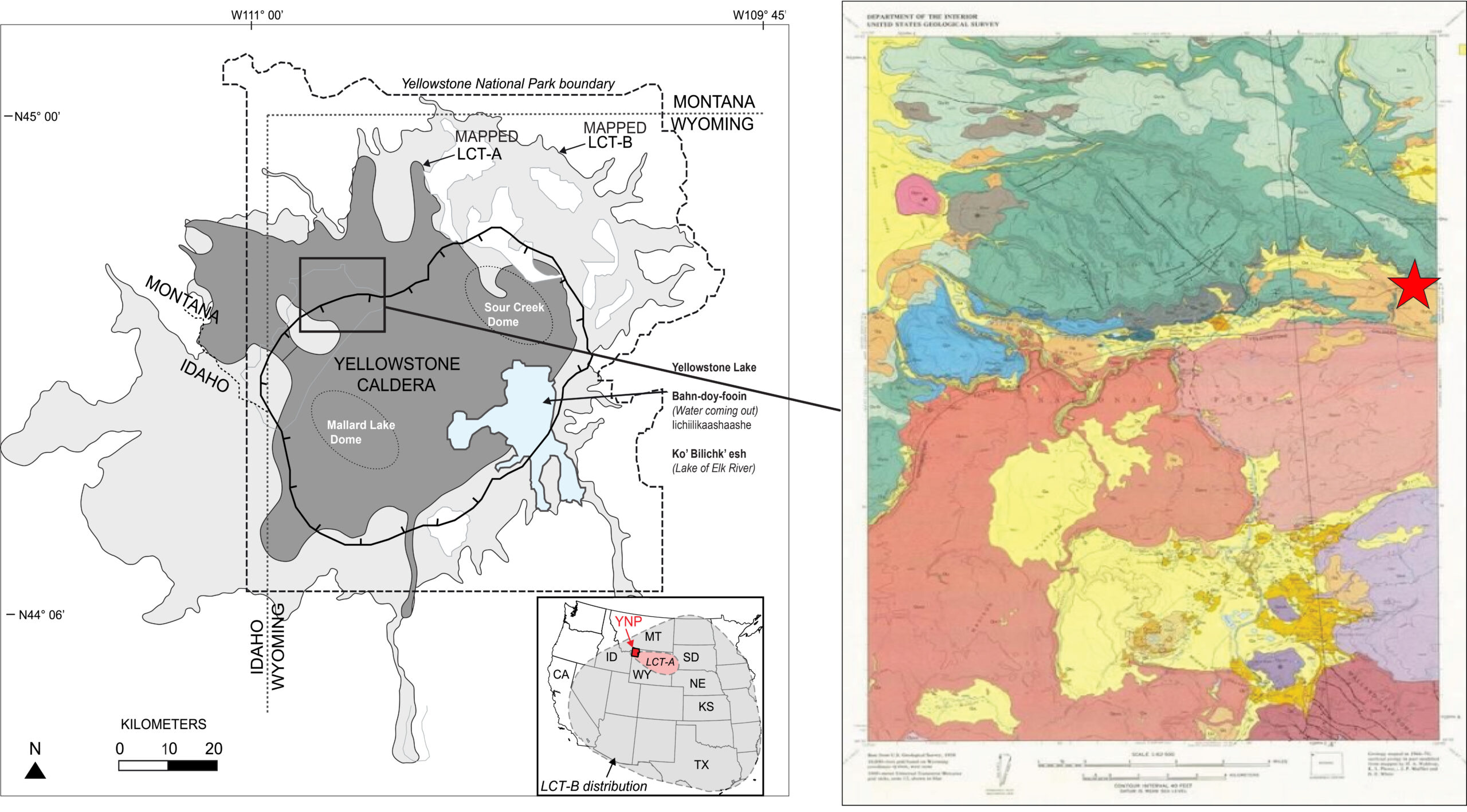 Eruption unknown: The case of Yellowstone National Park’s newly recognized geologic unit Yellowstone National Park geological map