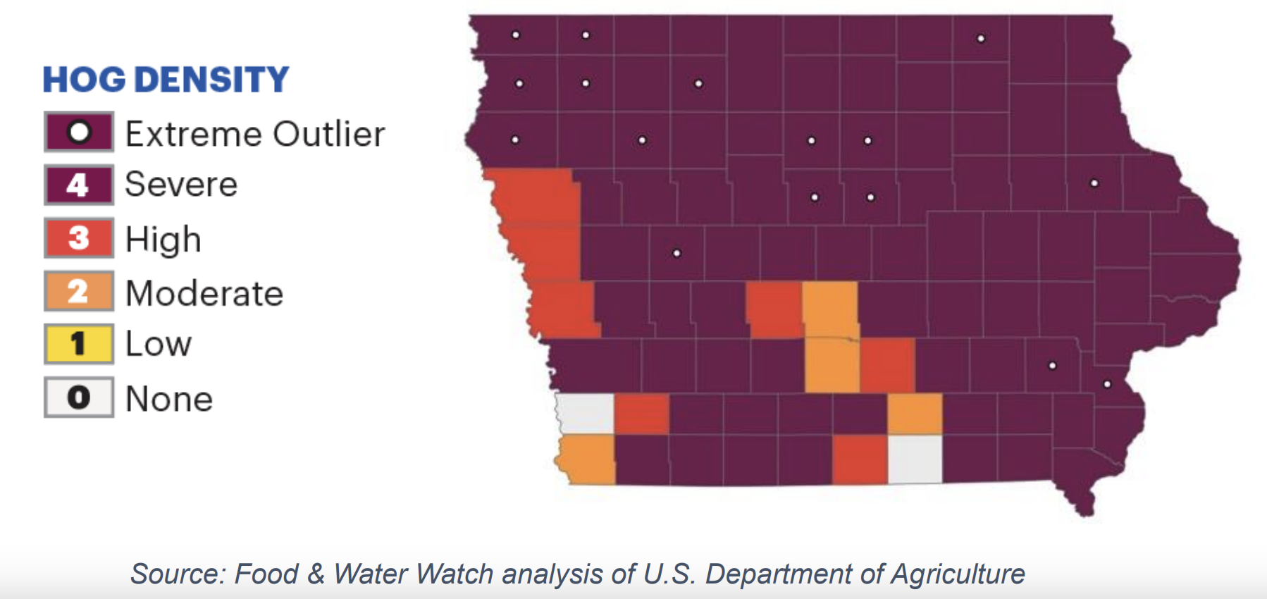 Report: Iowa produces the most factory farm waste in the country, new report shows Report: Iowa produces the most factory farm waste in the country, new report shows