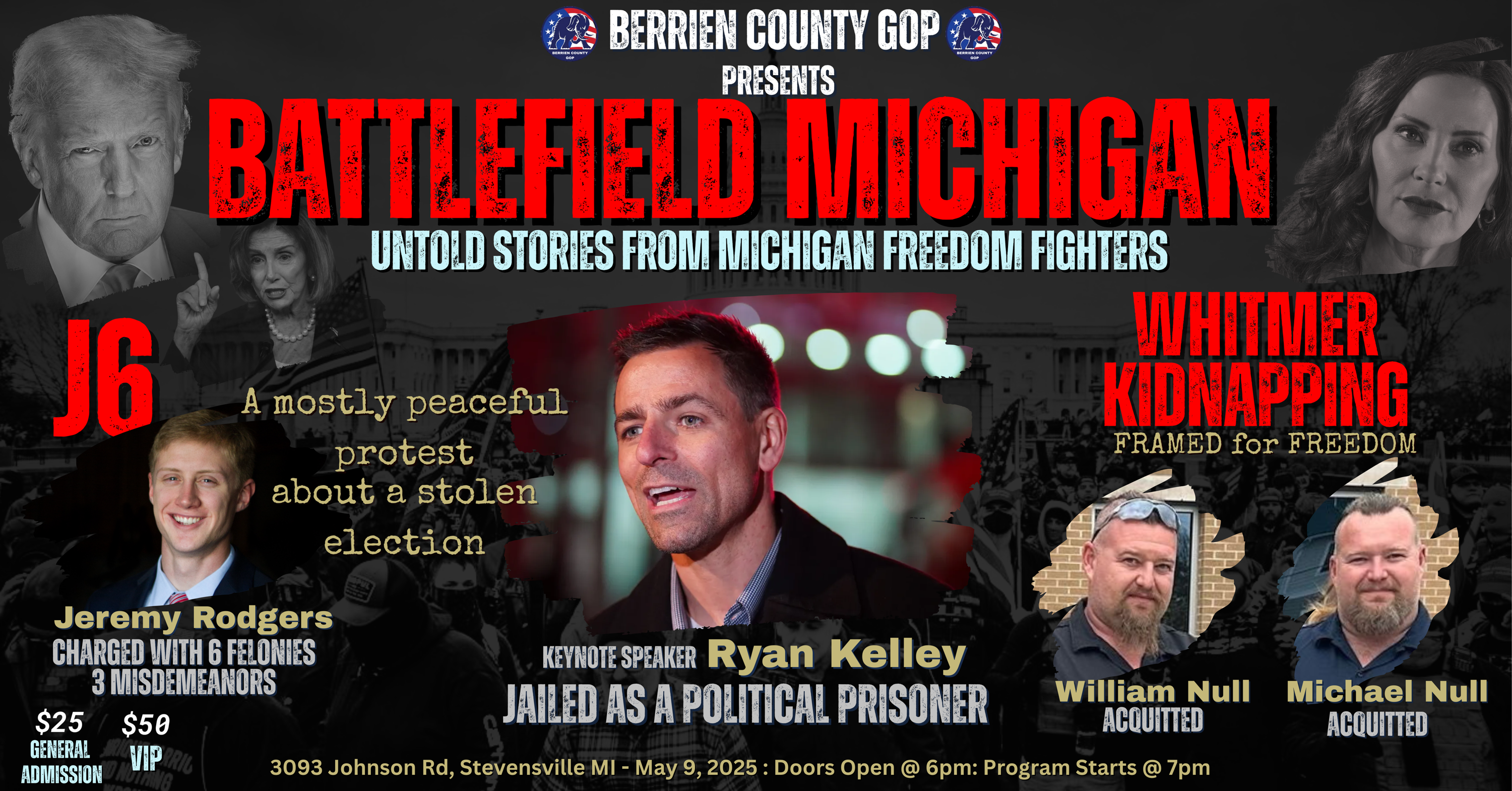 Berrien County GOP event featuring pardoned Jan. 6 rioters creates division within community Berrien County GOP event featuring pardoned Jan. 6 rioters creates division within community