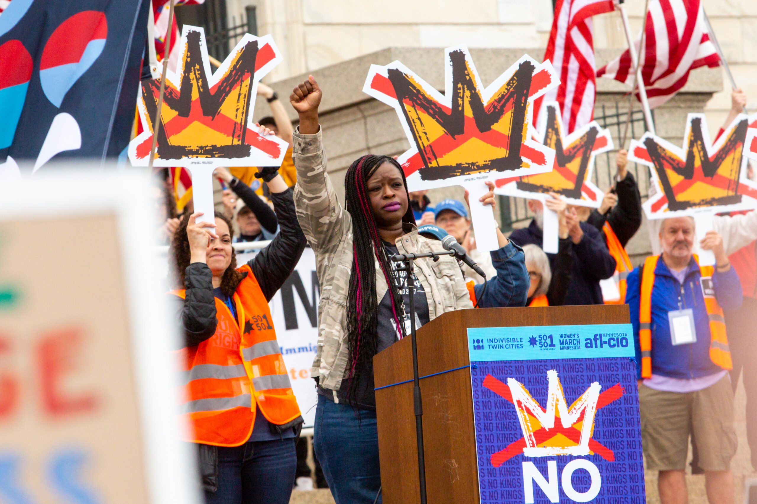 Thousands rally peacefully for No Kings protest hours after Hortman assassination Thousands rally peacefully for No Kings protest hours after Hortman assassination