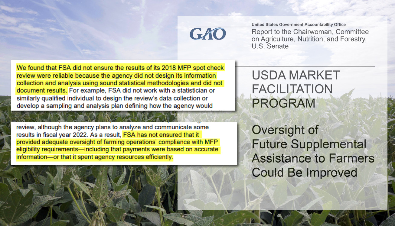 Program meant to help farmers in trade war overspent, lacked transparency and compliance checks Program meant to help farmers in trade war overspent, lacked transparency and compliance checks