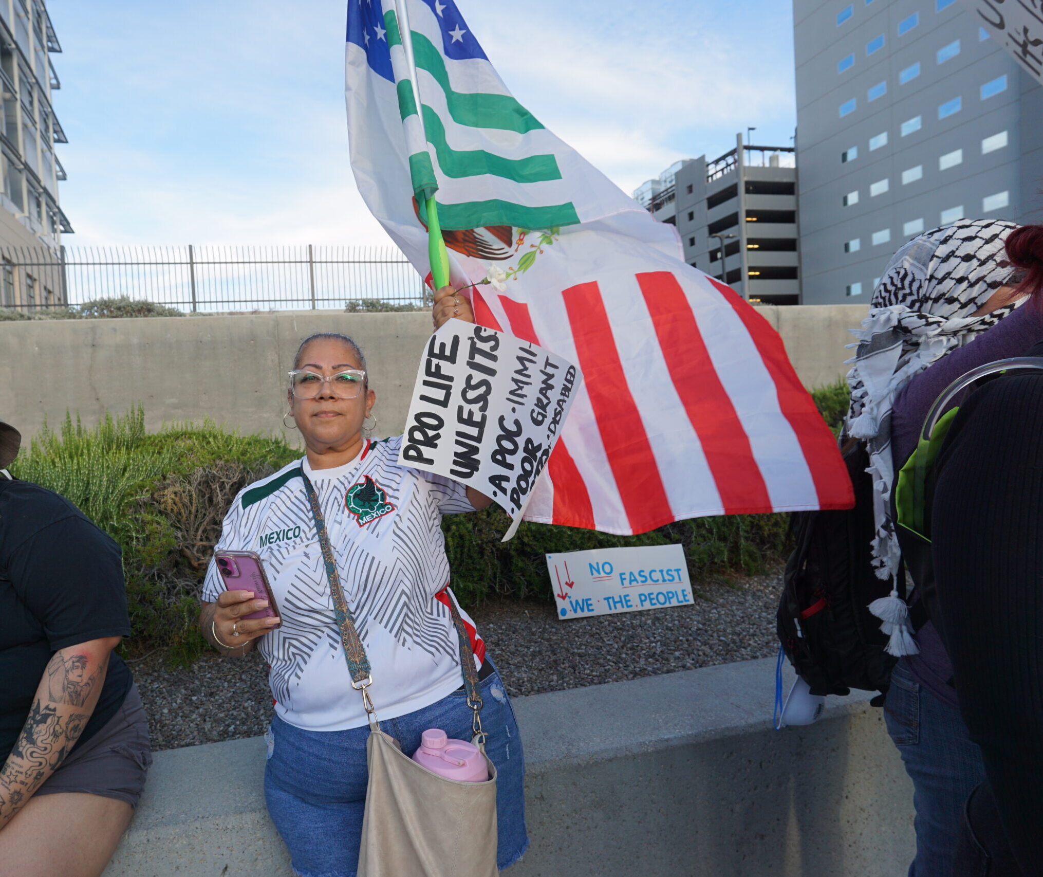 A veteran, a mom, and a construction worker walk into an anti-Trump rally A veteran, a mom, and a construction worker walk into an anti-Trump rally