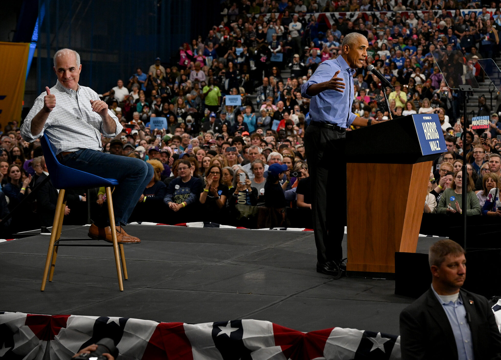 Obama stumps for Harris in Pittsburgh, kicking off battleground state campaign swing Obama stumps for Harris in Pittsburgh, kicking off battleground state campaign swing