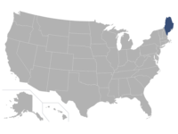 Maine highlighted in a map of the U.S.