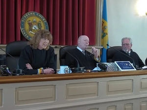 The Delaware Supreme Court considered a challenge to the constitutionality of SB 21, a controversial corporate law change. | SCREENSHOT COURTESY OF DELAWARE COURTS