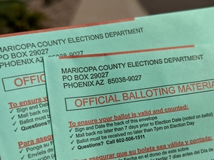 The U.S. Department of Justice asked the Supreme Court on Tuesday to take up a case casting the Republican National Committee against a host of Democratic and voting rights groups over voting restrictions in Arizona. (Photo by Jim Small/Arizona Mirror)