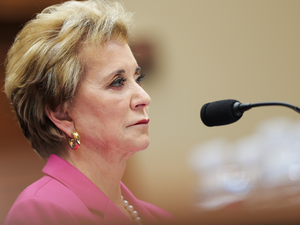 U.S. Secretary of Education Linda McMahon testifies before the House Committee on Education and Workforce at the Rayburn House Office Building on May 14, 2026 in Washington, DC. The hearing examined the policies and priorities of the Department of Education. (Photo by Heather Diehl/Getty Images)