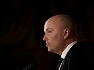 Utah Republican Gov. Spencer Cox speaks during a news conference at the Capitol in Salt Lake City on March 6. (Photo by Spenser Heaps for Utah News Dispatch)