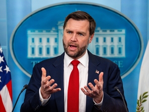 WASHINGTON, DC - JUNE 18: Vice President J.D. Vance speaks during a news conference in the Brady Press Briefing Room at the White House on June 18, 2026 in Washington, DC. Vance is expected to travel to Lucerne, Switzerland tomorrow for follow up talks after a memorandum of understanding (MOU) to end the conflict between the United States and Iran was signed between U.S. President Donald Trump and Iranian President Masoud Pezeshkian. (Photo by Andrew Harnik/Getty Images)