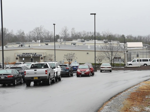 Parking lot at ICE detention center Farmvilel Va.