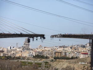 A view of the damaged B1 bridge, a day after it was destroyed by an airstrike, on April 3, 2026 west of Tehran in Karaj, Iran. (Photo by Majid Saeedi/Getty Images)