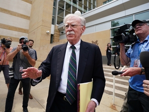 Former U.S. Ambassador to the United Nations and former National Security Advisor John Bolton departs U.S. District Court for the District of Maryland after a plea deal hearing on June 26, 2026 in Greenbelt, Maryland. (Photo by Al Drago/Getty Images)