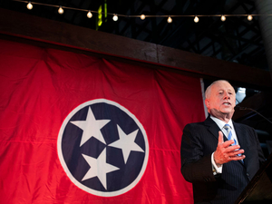 Former Tennessee Gov. Phil Bredesen, photographed during his 2018 U.S. Senate run, won all 95 counties in his 2006 gubernatorial reelection race and remains highly-thought of in the state, but rarely addresses controversial issues. (Photo by Drew Angerer/Getty Images)
