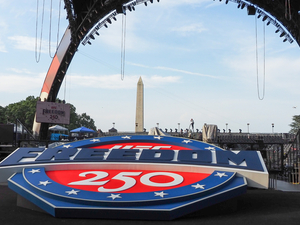The Ultimate Fighting Championship branded its upcoming mix martial arts fight on the White House South Lawn, on Thursday, June 11, 2026, as a celebration of America's 250th birthday. (Photo by Ashley Murray/States Newsroom)
