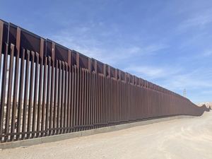 A section of the U.S.-Mexico border wall near El Paso, Texas, on June 6, 2024. (Photo by Ariana Figueroa/States Newsroom)