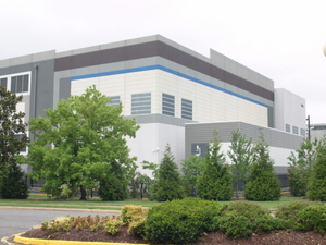 A data center in Prince William County, Virginia, that does not produce its own power generation on-site. (Photo by Shannon Heckt/Virginia Mercury)