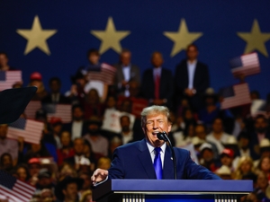 President Donald Trump speaks on the first day of the 2026 Republican National Convention at the American Airlines Center on Sept. 9, 2026 in Dallas, Texas. (Photo by Justin Sullivan/Getty Images)