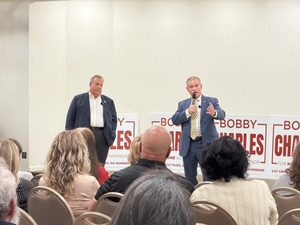 With Christie by his side, Bobby Charles distances himself from Trump