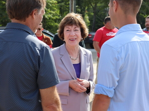 Collins leans on familiar playbook in hopes of defying political headwinds