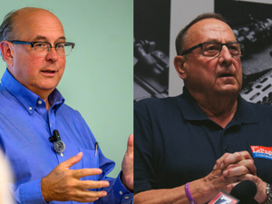 In first debate, LePage and Dunlap clash over healthcare, affordability, immigration