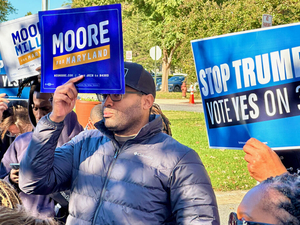 (Most) Democrats at Question 3 rally, Harbeson heads out, more in political notes