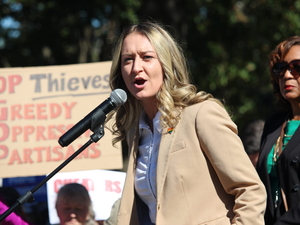 NC Democratic Party leader Anderson Clayton runs to the problem – engaging voters
