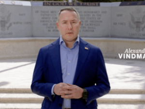 Democratic Senate candidate Alex Vindman touts his fundraising lead over Ashley Moody