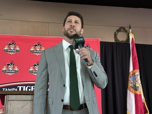 Uthmeier in Tampa appearance talks Hope Florida, UF teaching position, guns