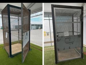 ‘Alligator Alcatraz’ detainees were held in cages the size of a phone booth