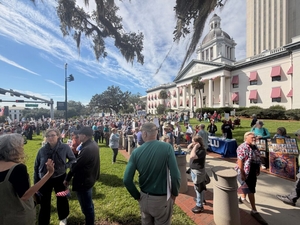 In Florida, a first-time voter and fears of election interference at No Kings day of action