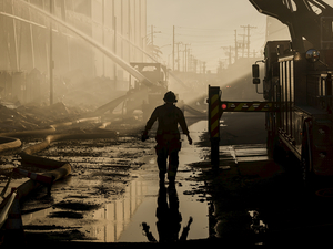 An explosion scare, then a warehouse fire: Californians want answers about hazardous chemicals