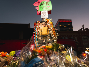 1 year on, widow of bystander killed at No Kings protest calls for ‘responsible gun laws’