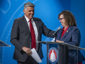 Maloy, Lyman talk ICE, data centers in debate for Utah’s new 3rd Congressional District