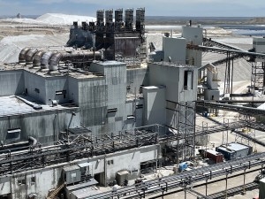 Tata Chemicals' trona-to-soda ash refining facilities in southwest Wyoming. (Dustin Bleizeffer/WyoFile)