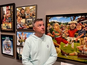 Casper artist Zachary Pullen's expansive body of illustrations includes a retrospective of movies he grew up on. (Dustin Bleizeffer/WyoFile)