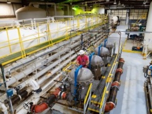 Water treatment plant at the Christensen Ranch in-situ uranium mine in northeast Wyoming. (Uranium Energy Corp)
