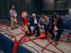 A Muslim Texan sought to find his place in the party at the state GOP convention. He left in tears.