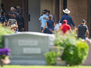 At a Houston funeral home, a community comes together to pay respects to Lorenzo Salgado Araujo