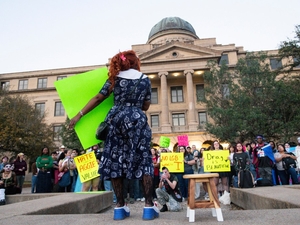 Texas A&amp;M drag ban cases before federal judges after conflicting rulings