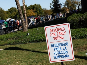 Texas early voting rate is slightly behind 2018, when Beto O’Rourke challenged Ted Cruz