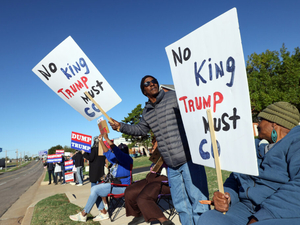 PHOTO GALLERY: Oklahoma City demonstrators promote early voting in latest No Kings effort