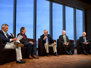 All living North Dakota governors, past and present, gather in Medora for presidential library