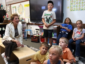 US Education Secretary McMahon visits rural North Dakota school