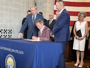 Pillen celebrates law boosting private energy help in public power state, pushes for more AI growth
