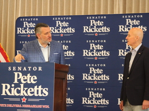 Texas Sen. Ted Cruz campaigns for Ricketts in Nebraska