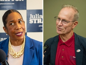 Stratton, Tracy clash over Trump, affordability in lone U.S. Senate forum
