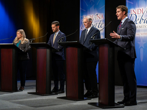 Sharp divides in Indiana secretary of state debate over noncitizen vote, spending audit