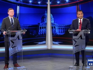 Alvarado, Dembo spar over Iran war, data centers and Epstein in central Kentucky debate