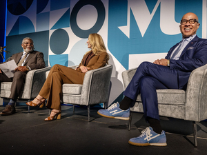 Laurene Powell Jobs and Darren Walker speak about community solutions and local journalism