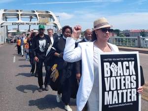 Thousands attend protests in Selma and Montgomery for voting rights